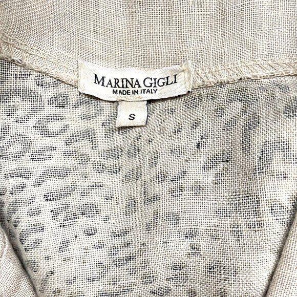 Animal Print Dress Cheetah Print Dress Leopard Print Dress Safari Dress Linen S - Picture 4 of 10